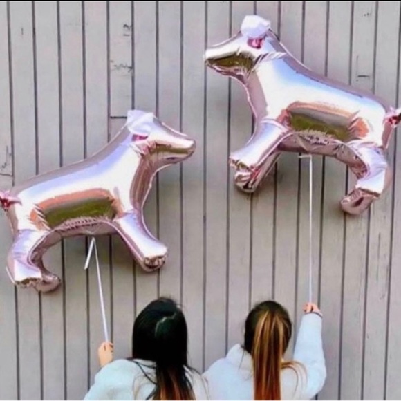 NEW Victoria Secret PINK Large Inflatable Dog Pup Balloon HTF Collectible - Picture 3 of 4
